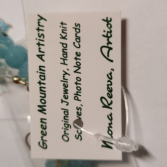 Necklace with Matching Earrings - Swarovski Aquamarine - Picture 4 of 4